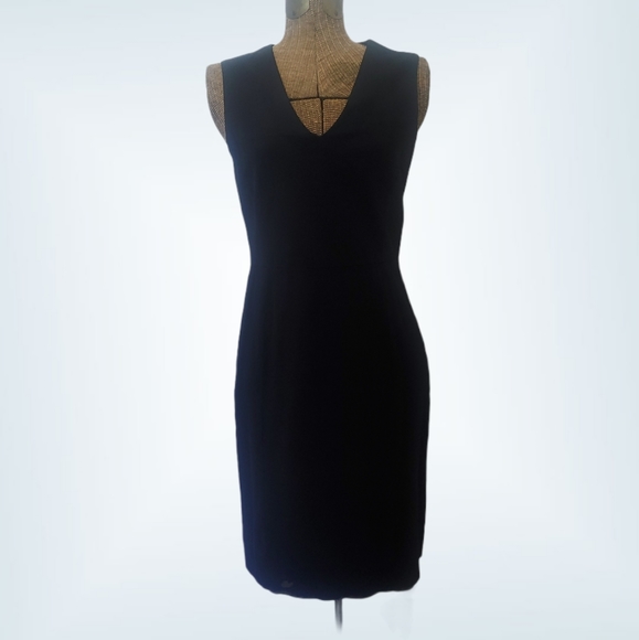 Theory Dresses & Skirts - Theory | Black Sleeveless V-Neck Sheath Dress